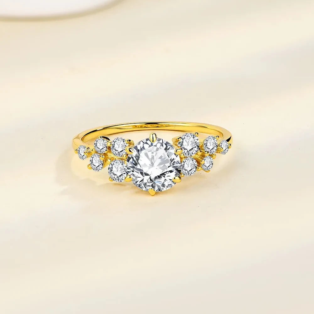 1 Carat Moissanite 925 Sterling Silver Ring