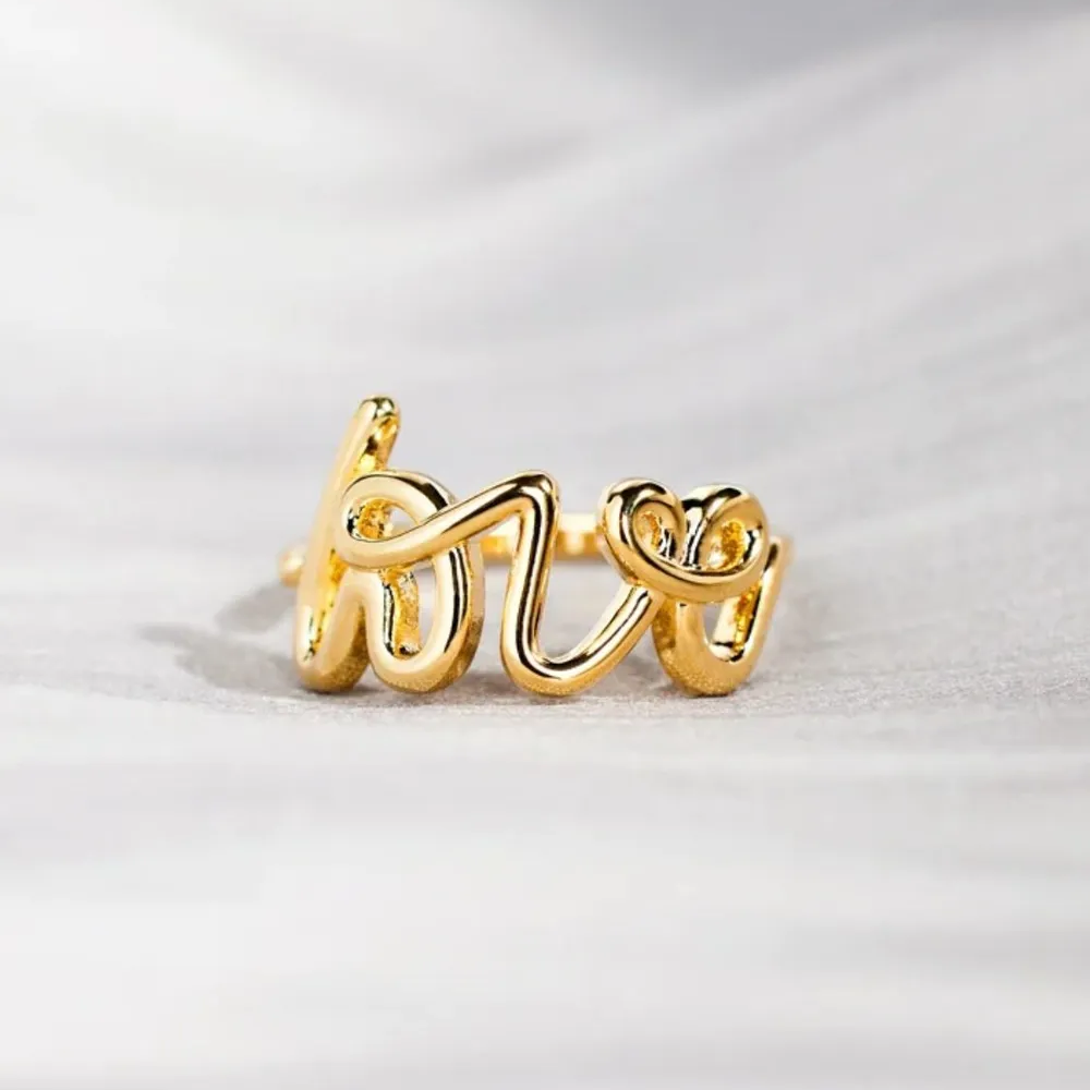 Mia Love Ring - 18K Gold-Plated