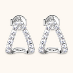 Load image into Gallery viewer, Moah Minimalist Moissanite Earrings – 925 Sterling Silver
