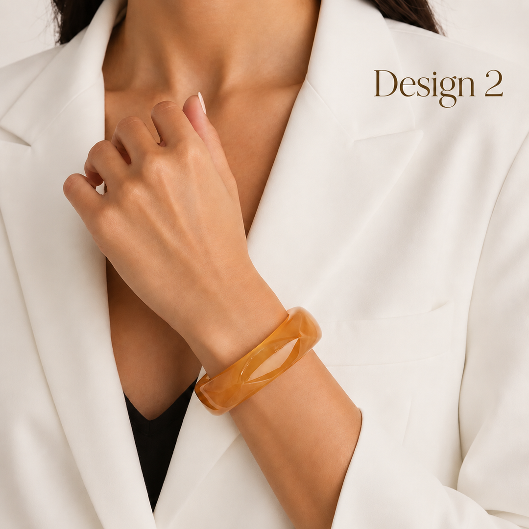 Isabell Chunky Resin Bangle Bracelet