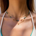 Load image into Gallery viewer, Étoira Star Layered Necklace – 18K Gold-Plated
