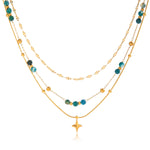 Load image into Gallery viewer, Étoira Star Layered Necklace – 18K Gold-Plated
