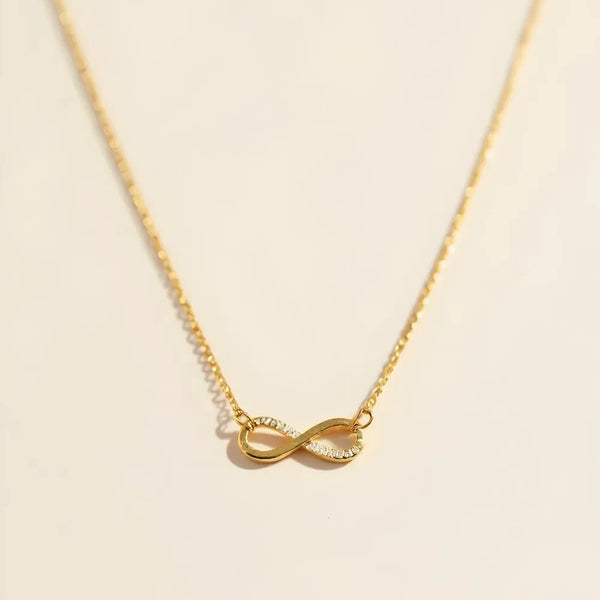 Evara Infinity Zircon Necklace – 925 Sterling Silver